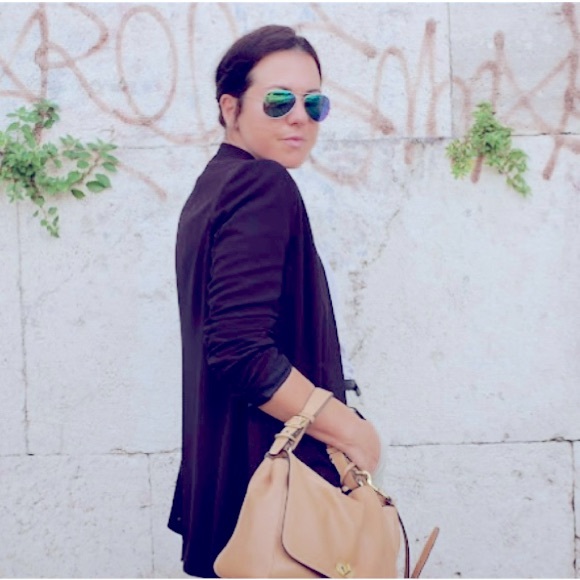 BCBGMaxAzria Lawson Boyfriend Tailored Oversize Tuxedo Black Blazer Jacket XS - Picture 6 of 13